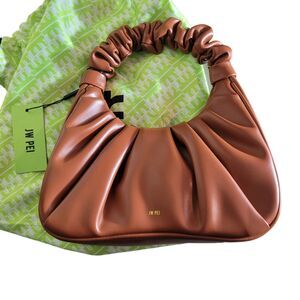 JW Pei NEW Gabbi Ruched Hobo Bag Nutella Vegan Leather Cocktail Going Out Party
